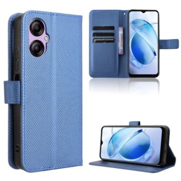 Picture of For BLU G53 Diamond Texture Leather Phone Case (Blue)