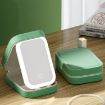 Picture of Multifunctional LED Light Cosmetic Mirror Cosmetic Bag Jewelry and Cosmetics Storage Box (Green)