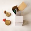 Picture of Wooden Mushroom Shape Punch-Free Coat Hook Home Decoration Storage Hook, Color: 4pcs/box