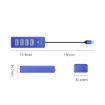 Picture of ORICO PW4U-C3 4 in 1 USB to USB Multifunctional Docking Station HUB Adapter (Blue)