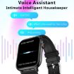 QX9 1.96" BT5.2 Smart Sport Watch - Black - 7