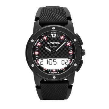 SPOVAN Gemini Outdoor Sports Watch - Black White - 1