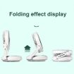 Picture of Rotatable LED Night Light Desktop Folding Fan Portable Silent Wall Fan, Size: Plug-in Model (Green)