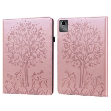 Lenovo Tab M11/Xiaoxin Pad 11 2024 Pink Leather Tablet Case - 1