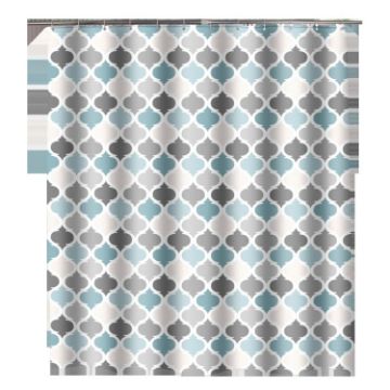 180x180cm Waterproof Shower Curtain Polyester Bathroom Fabric - 1