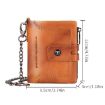 Picture of BULL CAPTAIN 088 RFID Anti-Theft Zipper Buckle Multi-Card Slot Cowhide Vertical Wallet (Yellow)