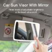 Picture of Car Sun Visor LED Light Cosmetic Mirror (White)