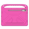 Lenovo Tab P12 12.7 Handle Portable EVA Shockproof Tablet Case - Rose Red - 3