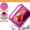 Lenovo Tab P12 12.7 Handle Portable EVA Shockproof Tablet Case - Rose Red - 5