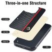 LC.IMEEKE Carbon Fiber Phone Case for iPhone 7/8/SE - Black - 6