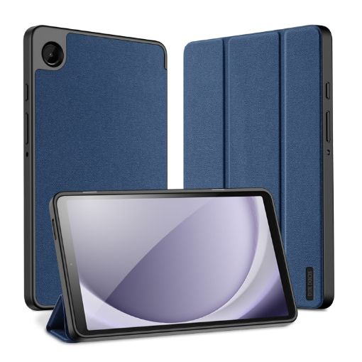 Samsung Galaxy Tab A9 DUX DUCIS Domo Series Blue Leather Case - 1