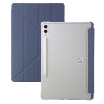 Samsung Galaxy Tab S9 FE Clear Acrylic Deformation Leather Tablet Case - 1
