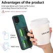 Samsung Galaxy A42 5G Retro Cross Wristband Wallet Leather Back Phone Case Green - 7