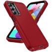 Samsung Galaxy A15 5G Waterproof Rugged Phone Case - Red + Black - 2