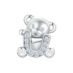 Picture of S925 Sterling Silver Valentine Day Cute Bear DIY Beads