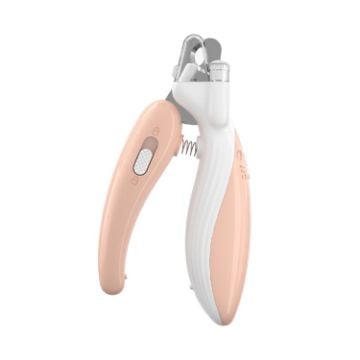 Picture of Pet Nail Clipper Dogs And Cats Fingernail Trimmers With LED Lighting (Peach Pink)