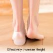 Picture of 4cm 1pair Invisible Height Increasing Insole Silicone Sole Breathable Heel Pads (White)