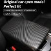 Picture of For Tesla Model 3/Y Car Center Console Armrest Box Carbon Fiber Pattern Protective Cover