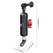PULUZ Motorcycle Rearview Oblique CNC Metal Magic Arm Rod Mount - 4