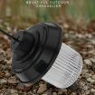 Picture of Outdoor LED Camping Light Canopy Hanging Lamp Portable Camping Tent Lights, Style: Charging Model Black