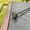 Picture of Outdoor Camping Desk Lamp Frame Retro Iron Art Camp Lamp Hanging Shelf Desktop Magnet Light Pole