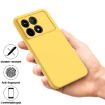 Yellow Silicone Phone Case for Xiaomi Poco X6 Pro 5G/Redmi K70E - 3