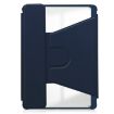 Samsung Galaxy Tab S9 FE+ Leather Case with Keyboard - Dark Blue - 3