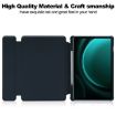 Samsung Galaxy Tab S9 FE+ Leather Case with Keyboard - Dark Blue - 4