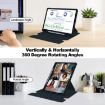 Samsung Galaxy Tab S9 FE+ Leather Case with Keyboard - Dark Blue - 7