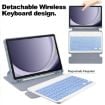 Samsung Galaxy Tab A9+ 360 Rotation Smart Leather Case with Keyboard - 6