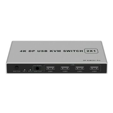 Picture of 4K KYSW59 60HZ DP USB KVM Switch 2-in-1 Computer Sharing Device