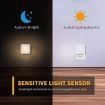 Picture of 0.6W Stepless Dimming Induction Night Light Square Light Guide Plate Baby Night Light (EU PLug)