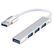 Picture of A-809 USB 3.0 + 3 x USB 2.0 to USB 3.0 Aluminum Alloy HUB Adapter (Silver)