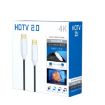 2.0 HDMI Fiber Optical Cable 4K Ultra High Clear Monitor Cable 30m White - 6