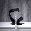 Black Basin Waterfall Faucet - Hot & Cold All-Copper - Bathroom Sanitary Ware - 1