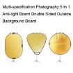 Picture of Selens 5 In 1 (Gold/Silver /White/Black/Soft Light) Folding Reflector Board, Size: 80cm Triangle