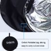 Picture of Selens 5 In 1 (Gold/Silver /White/Black/Soft Light) Folding Reflector Board, Size: 80cm Triangle