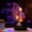 Picture of DQ705 Volcanic Flame Aroma Diffuser Essential Oil Lamp Air Humidifier with Color Night Light (Black)