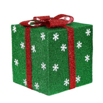 Picture of Christmas Day Mall Window Display Snowflake Gift Box, Size: 20cm (Green)