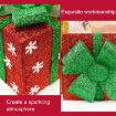 Picture of Christmas Day Mall Window Display Snowflake Gift Box, Size: 20cm (Green)