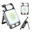 Picture of Key Chain Light Magnetic Suction Work Light Rechargeable Flashlight For Outdoor Camping (White)