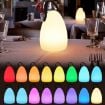 Picture of 16 Colors LED Night Light with Handle Hanging Lantern USB Rechargeable Table Lamp (Round)