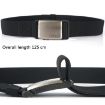 Picture of AWMN Metal Nylon Magnetic Buckle Fashion Casual Men Belt, Length: 125cm (Black Cap Black)