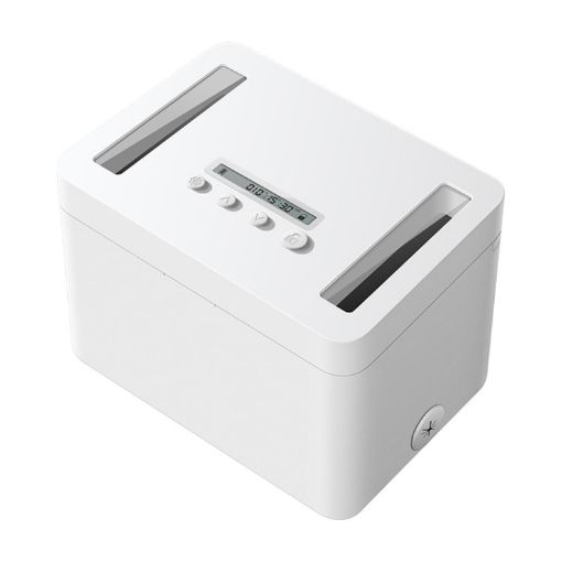 Vaydeer Metal Timed Self-Control Phone Lock Box - Small White - 1