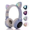 Cute Cat Ear Bluetooth Headphones Pink - 6