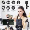 Picture of Bluetooth Mini Microphone Wireless Lavalier Noise Reduction Microphone for iPhone/iPad, with 8 Pin Receiver & Dual Microphones