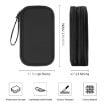 Picture of HAWEEL Electronic Organizer Double Layers Storage Bag for Cables, Charger, Power Bank, Phones, Earphones (Black)