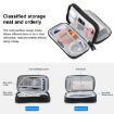 HAWEEL Electronic Organizer Double Layers Storage Bag - Black - 6