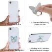 Picture of Cute Cartoon Butterfly Multifunctional Finger Ring Cell Phone Holder 360 Degree Rotating Universal Phone Ring Stand, Color: Purple