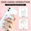 Picture of Cute Cartoon Butterfly Multifunctional Finger Ring Cell Phone Holder 360 Degree Rotating Universal Phone Ring Stand, Color: Purple